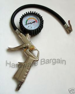 AIR TIRE TYRE INFLATING INFLATOR PRESSURE WITH DIAL GAUGE