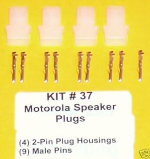 KIT 37 Motorola Speaker Plug Connector Spectra Syntor