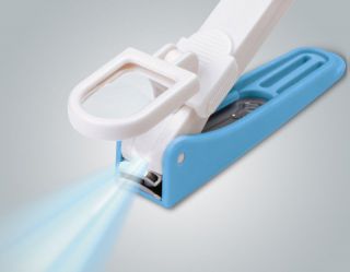 Nail Clippers with LED Light Magnifier Nail File 4 in 1
