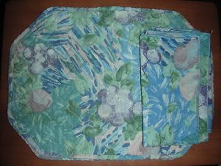 table placemat set blue and pastel floral table placemat matching