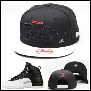 New Era Chicago Bulls Custom Snapback Hat Designed For Air Jordan 12 