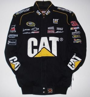 SIZE L NASCAR SPRINT Jeff Burton Cat Caterpilar Racing Cotton Jacket 