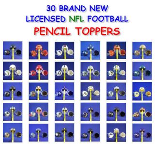 NFL FOOTBALL   VENDING GUMBALL HELMETS PENCIL TOPPERS   YOU PICK ONE 