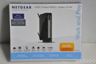 Netgear N300 Wireless ADSL2+ Modem Router   DGN2200 (Black)
