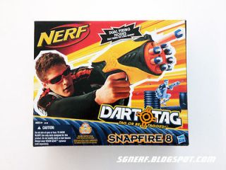 NERF Dart Tag SNAPFIRE 8 Blaster DUAL FIRING MODES Fast Firing LONG 