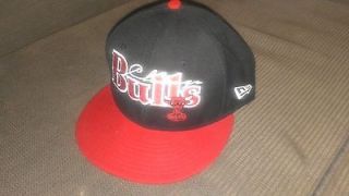 59FIFTY CHICAGO BULLS BLACK/RED WINDY CITY LOGO NBA FITTED CAP 7 1/8