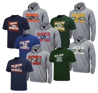 NFL Youth Tee Shirt and Hooded Sweatshirt Combo S XL Many Teams
