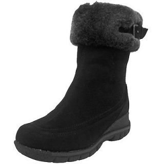 Blondo Womens B1578 Andie Waterproof Leather Wool Winter Boots [ Black 