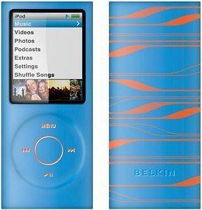 iPod Nano 4th Generation 8GB 16GB Belkin Sonic Wave Silicone F8Z379 