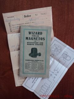   Morse Wizard Tubular Magneto Catalog Antique Type A B AC BC R HK