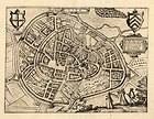 Antique Map LYRA LIER L​IERRE BELGIUM G​uicciardini 161​3
