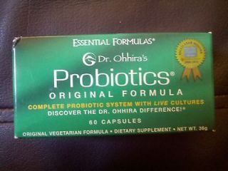 Dr. Ohhiras Probiotics Essential Formulas 60 Caps LOWEST PRICE 