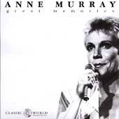 Great Memories by Anne Murray CD, Jul 2005, Classic World Productions 