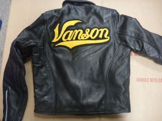 VANSON Leather Jacket comes from early 90s Brand New w/o tag Made in 