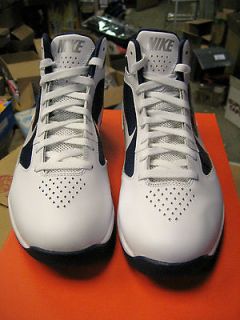 NIB Nike Air Max Destiny TB Basketball Shoes Mens / White   Navy Blue