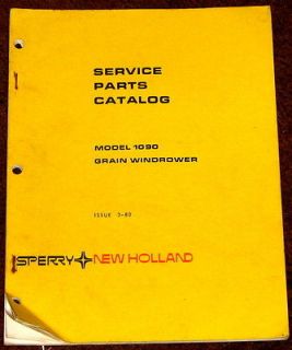 New Holland Service Parts Catalogue Model 1090 Grain Windrower Issue 3 