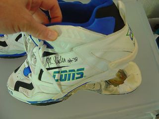 JR Rider signed autographed Converse dunk contest game worn shoes foam 