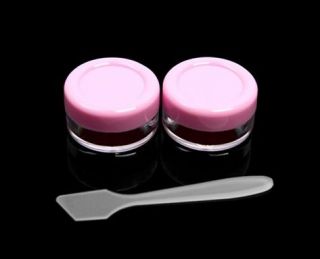   Top Lid Empty Cosmetic 10g Jars Container Set with Spatula YH033