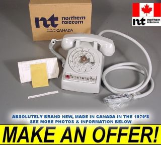   NEW Vintage Northern Telecom Rotary Dial Desk Phone Multi Line Nortel