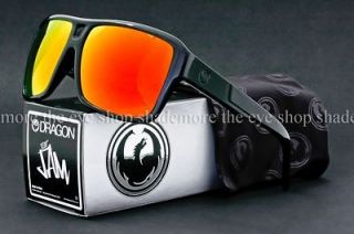 New DRAGON ALLIANCE THE JAM Sunglasses Jet Black w/Red Ion Lens 720 
