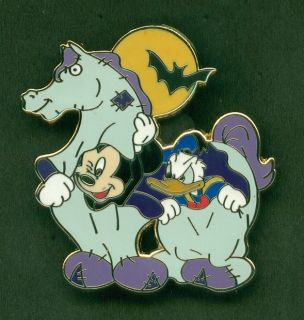 DISNEY PIN LE Mickey Mouse & Donald Duck Horse Costume Halloween LE 