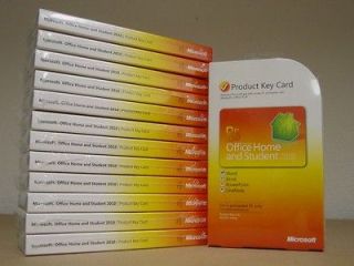 Microsoft Office 2010 Home and Student Product Key Card 79G 02020