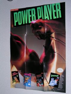   Player poster  MINT  (Shadowgate, Desert Commander) Nintendo NES