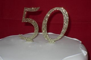 New GLITTER number cake toppers colours RED black GOLD blue PINK 