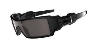 Oakley OIL RIG Polished Black/Warm Grey lens Sunglasses brand new 03 