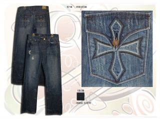 MENS HELIX JEANS   BRAND NEW   ALL SIZES   BOOT CUT   CROSS DISTR