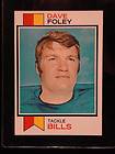 1973 Topps Football Dave Foley #94 Buffalo Bills NRMT A0909
