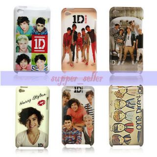 6pcs 1D One Direction Hard Back Cover Case for ipod touch 4 Protect 