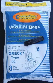 Oreck XL Upright CC Vacuum Cleaner Bags & Belts