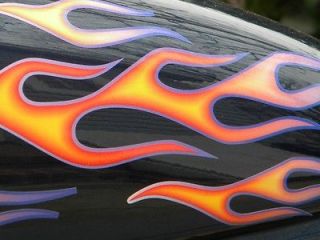   Pinstripe Old School Flame decals for Harley Davidson motorcycles