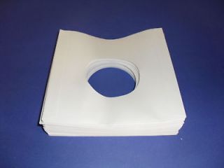 200 White Paper 45rpm Record Sleeves 20lb Paper