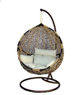 Outdoor Furniture   Trully, wicker Swing Chair/Hammocks w/hanging post 