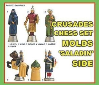 Prince August Crusades Chess Sets moulds molds No.712