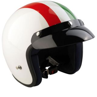 VIPER RS 04 ITALY FLAG OPEN FACE ITALIAN MOTORCYCLE SCOOTER MOPED CITY 