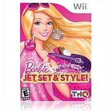 New Barbie Jet, Set & Style WII Video Game