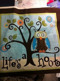 owl fabric panel in Fabric