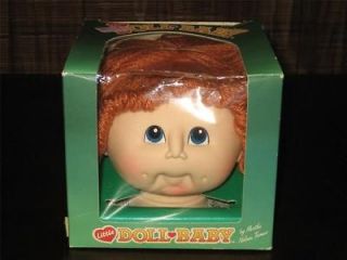 LITTLE DOLL BABY HEAD BY MARTHA NELSON 1984 STRAWBERRY RED & PONYTAIL 