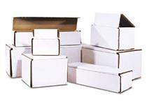 100   4 x 4 x 2 White Corrugated Shipping Mailer Packing Box Boxes