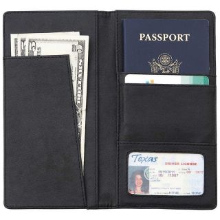 Solid Genuine Leather Wallet/Passport Cover