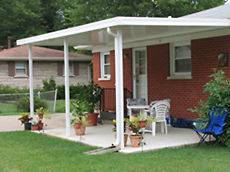 12 x 20 Wall Attached Flat Pan Aluminum (.030), Patio Cover Kit