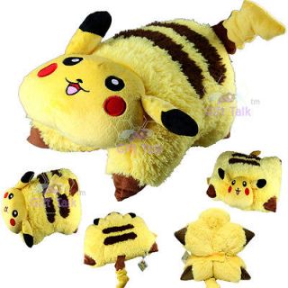   Pikachu Transforming Pet Pillow Car Sleep Bed Cushion Soft Plush Toy