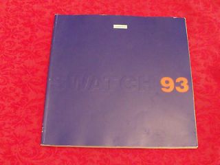 LOT OF VINTAGE SWATCH WATCH BOOKLET CATALOGUE SWISS AUKTION MANGISCH 