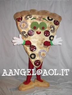 ADULT DELUXE PIZZA MASCOT COSTUME FANCY DRESS FREE SHIPPING FOOD 