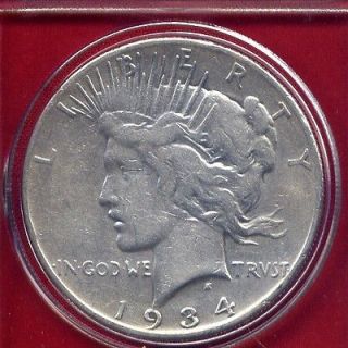 1934 S Peace Silver Dollar Rare Key Date Genuine US Mint Coin San 