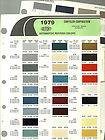   CHRYSLER/PLYMOUTH/DODGE Color Chip Paint Sample Brochure/Chart DuPont