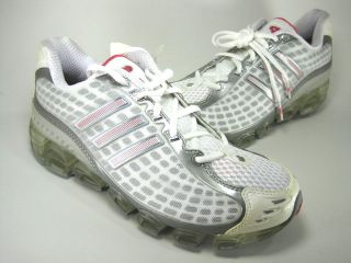 ADIDAS WOMENS MEGABOUNCE+ RUNNING SHOE WHITE/MT SIL/PINK US SIZE 7.5 